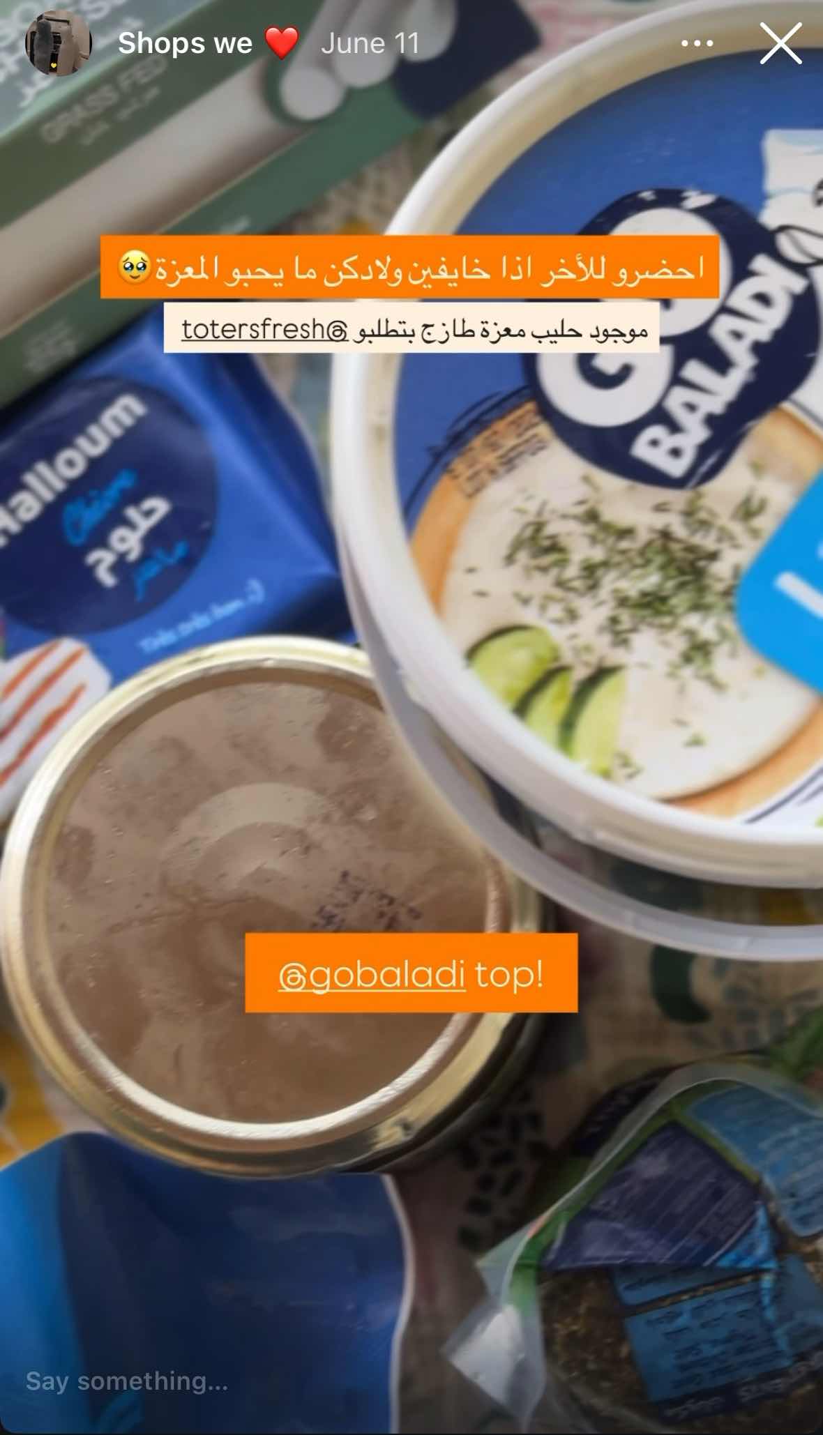 Instagram Story for Go Baladi