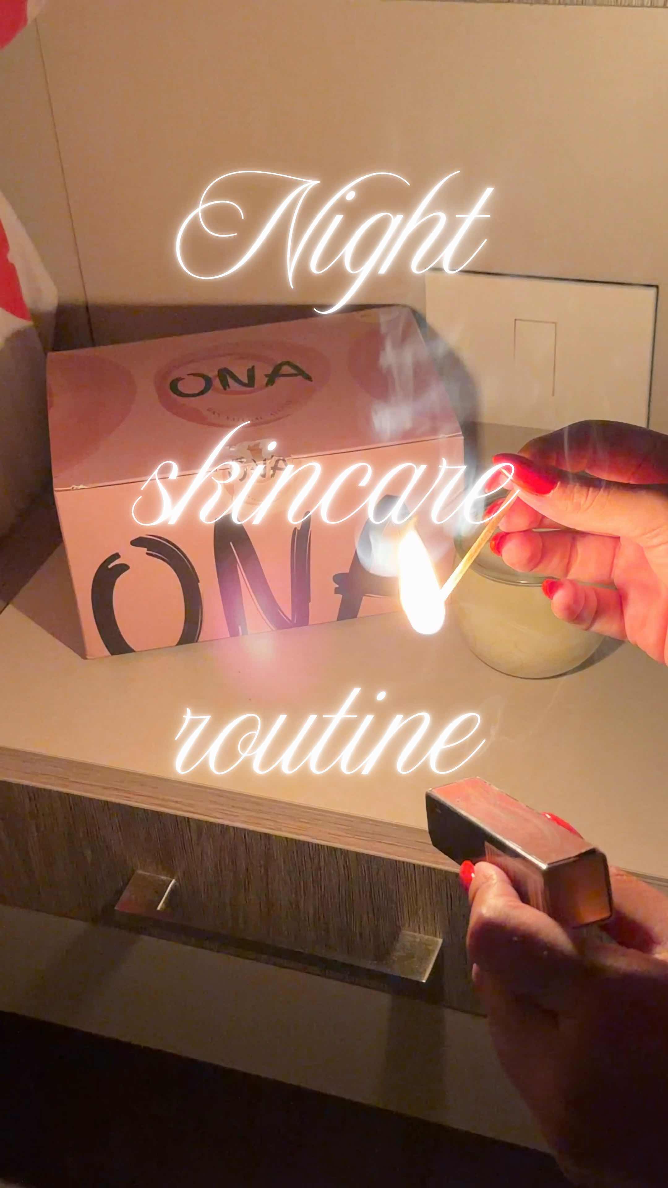 Night skincare routine