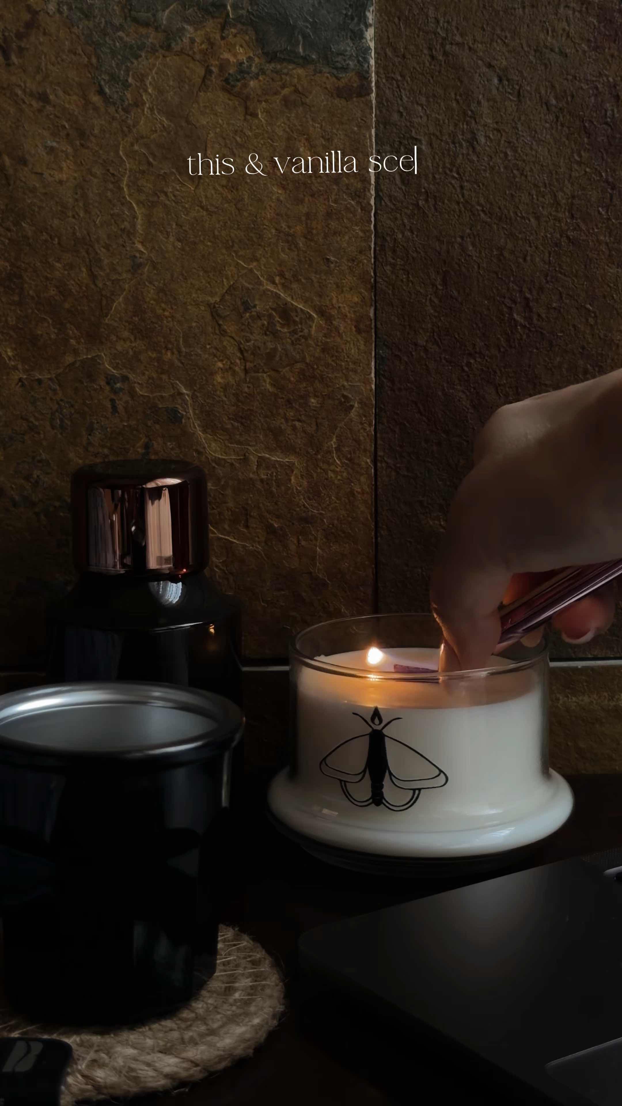 Candles & cozy ambiance 🤍🕯️